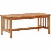 Table basse 102x50x43 cm Bois d'acacia solide Vidaxl