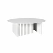 Table basse Plec / Acier - Ø 90 x H 32 cm - RS BARCELONA blanc en métal