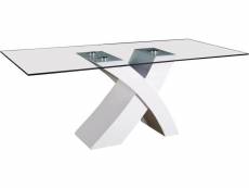 Table repas "mona" - 200 x 90 x 74 cm - blanc