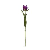 Tige de tulipe artificielle violette H37