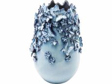 "vase papillons bleu clair 35cm"