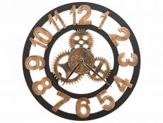 Vidaxl horloge murale métal 58 cm doré et noir 283861