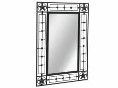 Vidaxl miroir mural rectangulaire 50 x 80 cm noir 245925