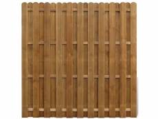 Vidaxl panneau de clôture à registre à glissière vertical bois fsc 41654