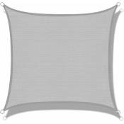 Voile d'ombrage (HDPE) Rectangulaire 3 x 4m Gris Protection