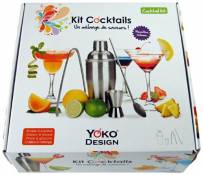 YOKO DESIGN 1245 Kit Cocktails Acier INOX 26,3 x 25,5