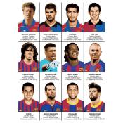 Affiche 50x70 cm - Legends of FC Barcelona - Olivier Bourdereau
