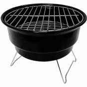 Barbecue au charbon de bois avec sac isotherme Marjal Noir Ø26,5x22,5cm 7house Noir/Rouge