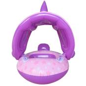 Bébé flotteur Tube anneau pvc gonflable enfant en bas ge enfants natation cercle anneaux avec parasol - Ahlsen