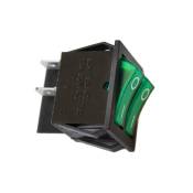 EDM - Interrupteur double 15a 250v vert