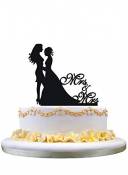 Gâteau de mariage auxbien, gâteau au gâteau de même sexe, madame et monsieur, gâteau de mariage