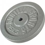 Gorilla Sports - Disques de poids en fonte gris - De 0,5 kg à 30 kg - Poids : 25 kg