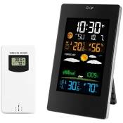 Horloge météo à écran couleur sans fil: un réveil électronique pratique qui vous informe des variations de température et d'humidité dans votre