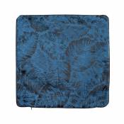 Housse de coussin esprit jungle tropicale - Bleu - 40 x 40 cm
