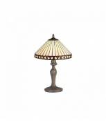 Lampe de table ambrée Tiffany Carole 1 Ampoule 29,5