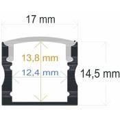 Led-di - Profilé Led Surface 17x14,5mm Opal 2m 161714