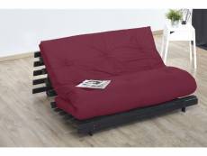 Matelas futon coton rouge 160x200 ROUGE CYCLAMEN