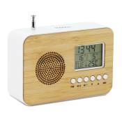 Mooov - Réveil Bamboo de voyage avec fonction radio