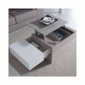 Nouvomeuble Table basse modulable moderne couleur bois