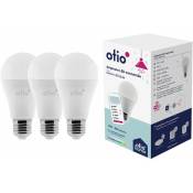 Otio - Pack de 3 ampoules connectées wifi led E27