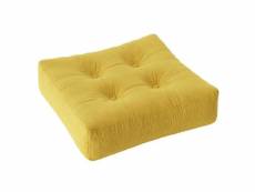 Pouf futon velours more pouf coloris miel 20100996711