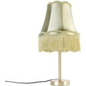 Qazqa - granny - Lampe de table avec Abat-Jour - 1 lumière - ø 30 cm - Vert - Classique/Antique - éclairage intérieur - Salon i Chambre i Cuisine i