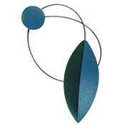 Secodir - navette - Embrasse rideau en bois magnétique Coloris - Bleu canard - Bleu canard
