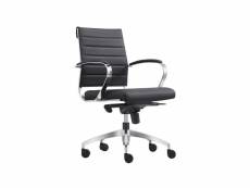 Sedero - chaise de bureau cádiz noire - 100% cuir