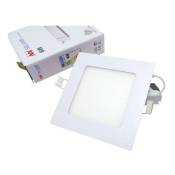 Silamp - Spot led Extra Plat Carré blanc 6W - Blanc Froid 6000K - 8000K Blanc Froid 6000K - 8000K