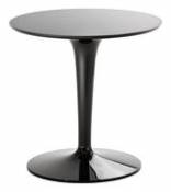 Table d'appoint Tip Top Mono / Monochrome - Plateau PMMA - Kartell noir en plastique
