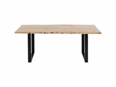 "table harmony acacia noire 160x80cm kare design"