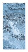 Tapis vinyle marbre bleu 100x140cm