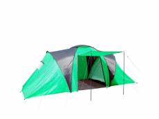 Tente de camping loksa, 4 personnes, bivouac, igloo, tente pour festival ~ vert