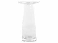 Vase à fleurs 26 cm en verre transparent manna 345821