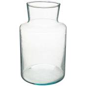 Vase Heby verre recyclé H25,5cm - Atmosphera créateur d'intérieur - Transparent
