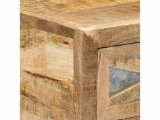 Vidaxl table console 110 x 30 x 76 cm bois de manguier massif 282761