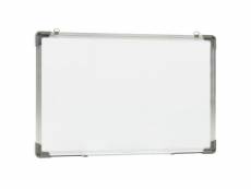 Vidaxl tableau blanc magnétique effaçable à sec blanc 60x40 cm acier 146631