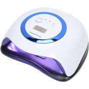 168W Lampe Ongles Lampe à Ongles Sèche-ongles led uv Nail Dryer Gel Light Curing Device Sèche-vernis à ongles avec 4 minuteries - Blanc - Einfeben