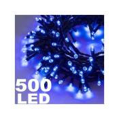 500 Guirlandes Lumineuses Lucioles Bleues Avec Contrôleur