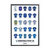 Affiche Foot - Grenoble Foot 38 Maillots Historiques