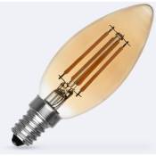 Ampoule LED Filament E14 4W 470 lm C35 Bougie Gold Blanc Chaud 2200K2200K