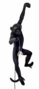 Applique d'extérieur Monkey Hanging / H 76,5 cm - Seletti noir en plastique