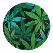 Assiette Weed / Porcelaine - Ø 27 cm - Seletti vert en céramique