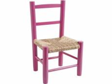 Aubry gaspard - petite chaise bois pour enfant framboise