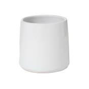 Cache pot en céramique blanc 23x23x21.5 cm - Blanc