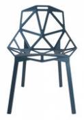 Chaise empilable Chair One / Métal - Magis bleu en métal