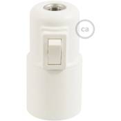 Creative Cables - Kit douille E27 en thermoplastique avec interrupteur Blanc - Blanc