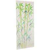 Inlife - Rideau de porte contre insectes Bambou 90 x 200 cm