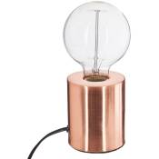 Lampe à poser en fer Ampoule - H. 10,5 cm - - Marron
