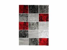 Metro - tapis à motifs cubes rouge 160x230 DEC3218111607248